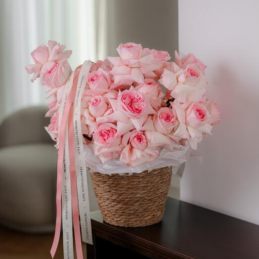 Joli panier en forme de cœur