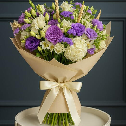 Purple Lisianthus   Carnation