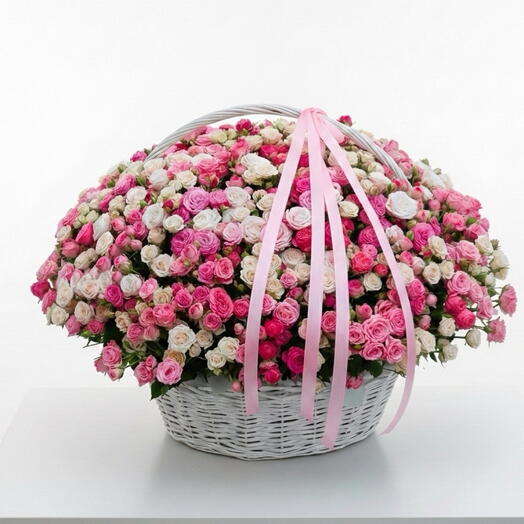 Eden Garden – корзина кустовых роз 753