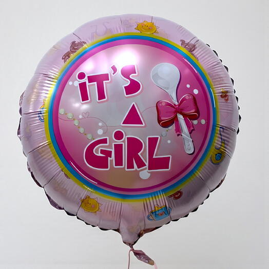 Baby Girl Foil Balloon | Helium-Filled Celebration Surprise