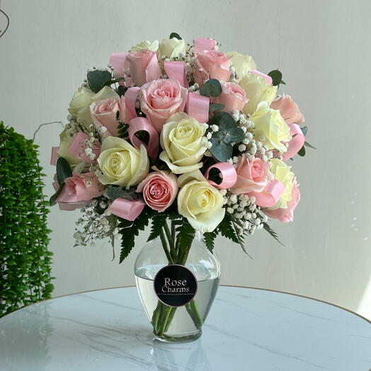 Pink and White Floral Symphony