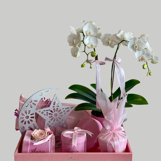 Подарочный поднос для Рамадана - розовый