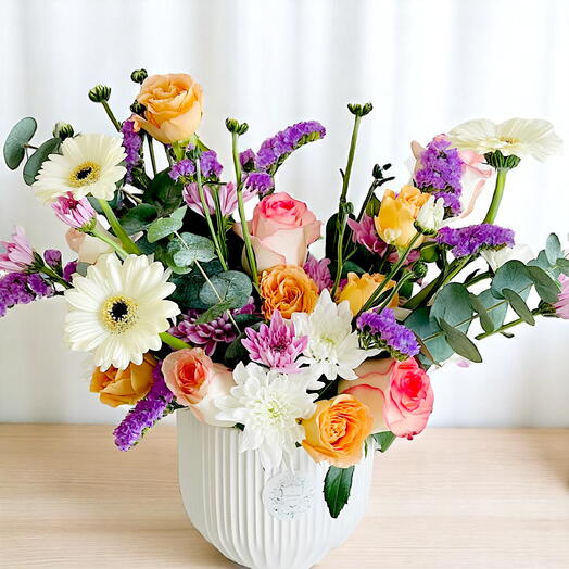Stunning Mixed Flower Vase Arrangement