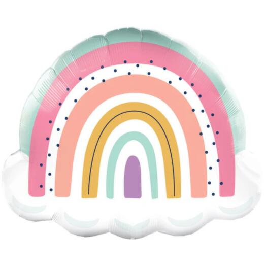 Giant Boho Rainbow Single Foil Balloon