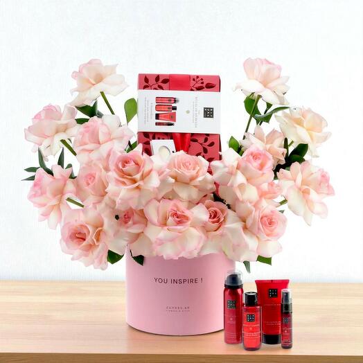 Коробка Розовая Императрица – набор Rituals of Ayurveda