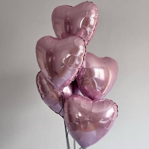 Pink Heart Balloons