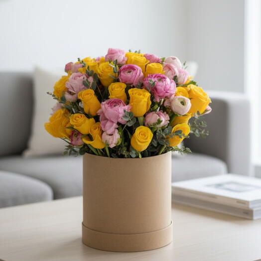 31 Pink Spray Roses – Luxury Box