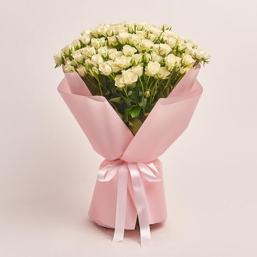 Marina- White Spray Rose Bouquet