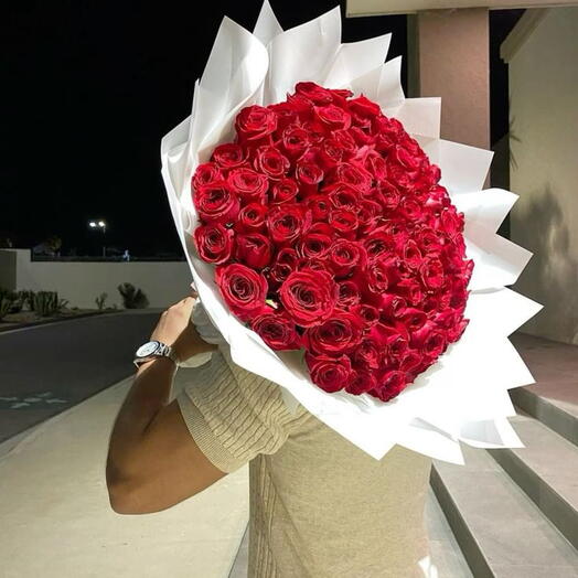 Pure Red Rose Bouquet
