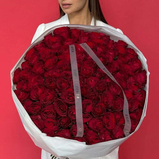 Desire: WOW Bouquet of Red Roses 300 Stems