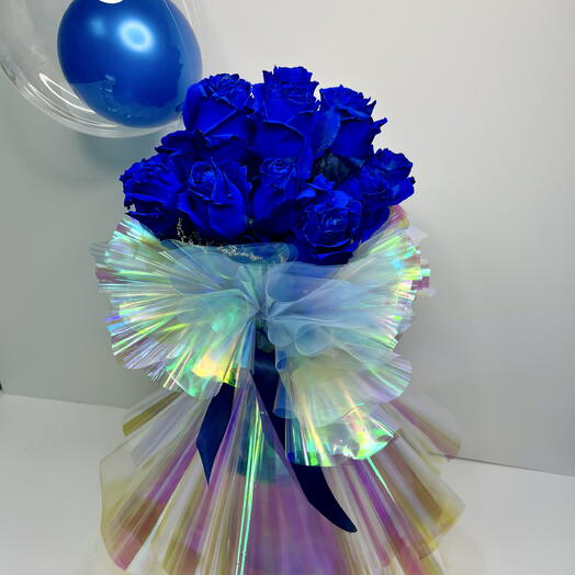 Blue crystal bloom