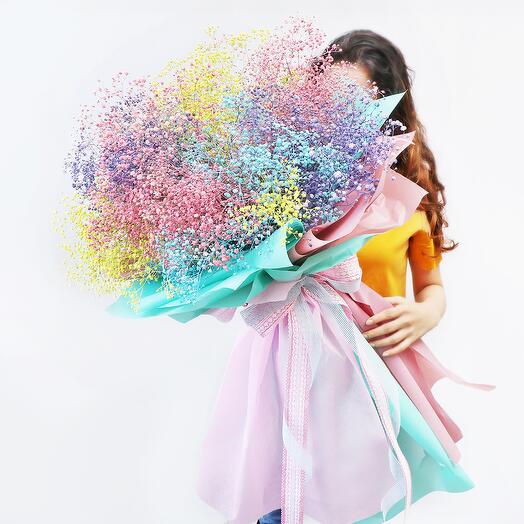 Bouquet aux couleurs de licorne