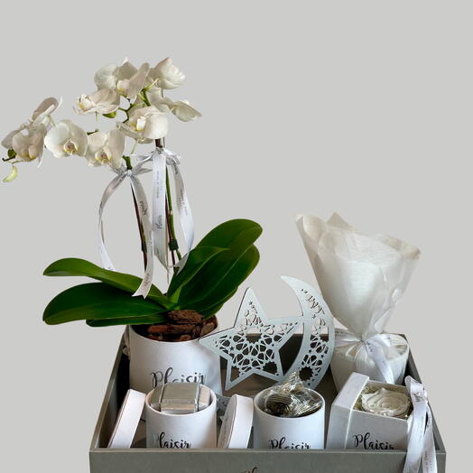 Подарочный поднос для Рамадана - белый