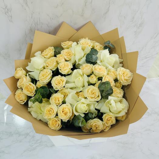 Peach bouquet medium