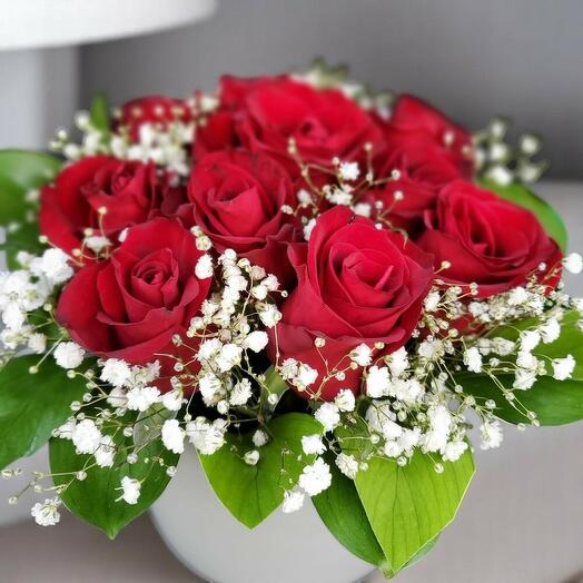 Romantic Red Roses Arrangement