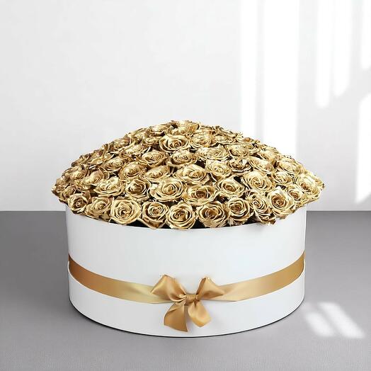 75 Gold rose Arrangement