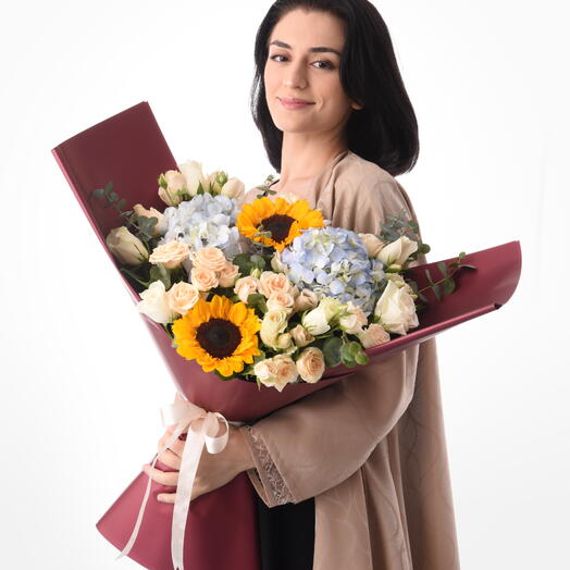 Букет «Солнечный свет и безмятежность»