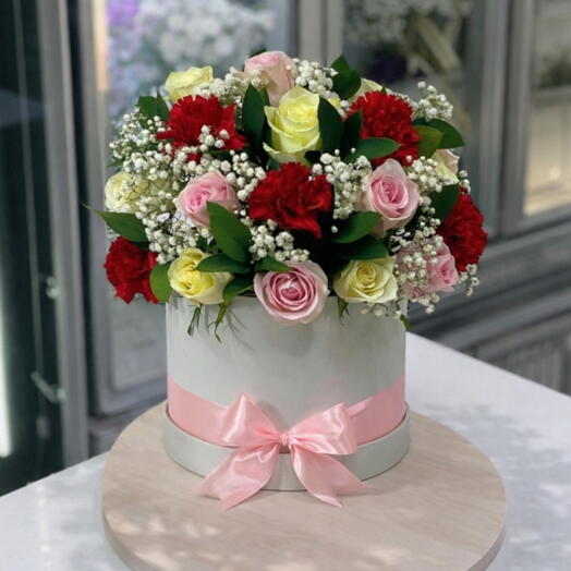 Mix rose box bouquet special person