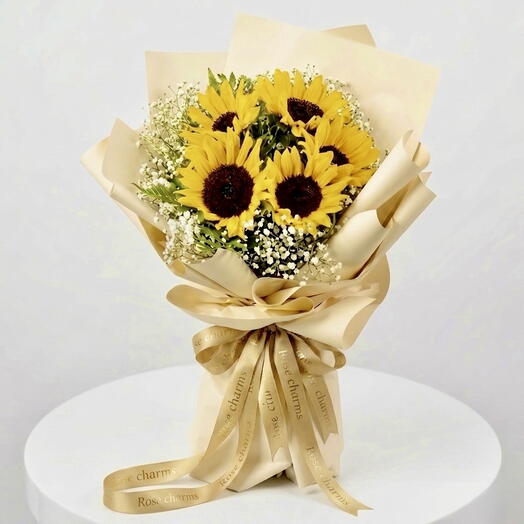 Hello Sunshine 5 Sunflower Bouquet
