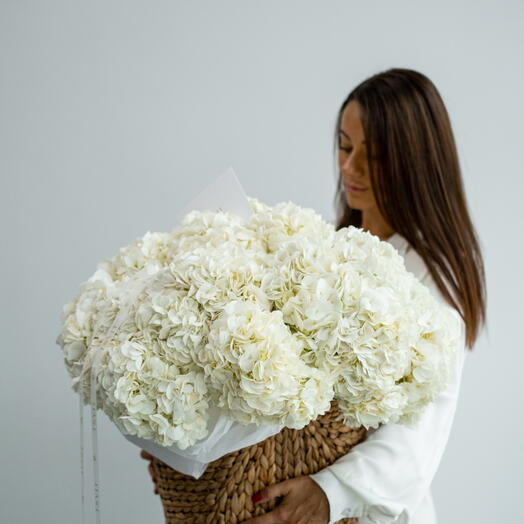 Abrazo de Hortensias, cesta