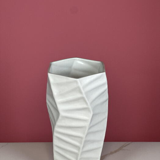 White Floral Vase