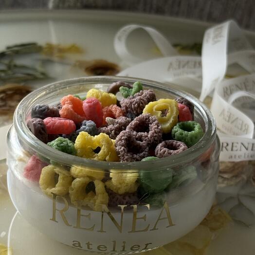 Interior candle cereals breakfast