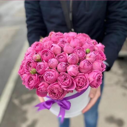 Caja pequeña Julietta de rosas spray