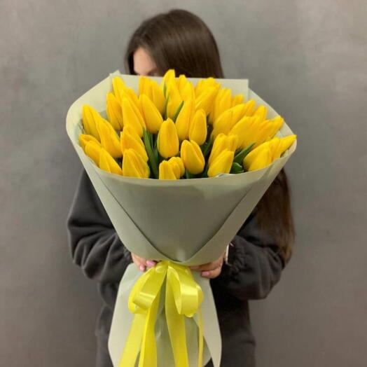 Spotlight - Yellow Tulip Bouquet – Birthday   Anniversary Gift for Her