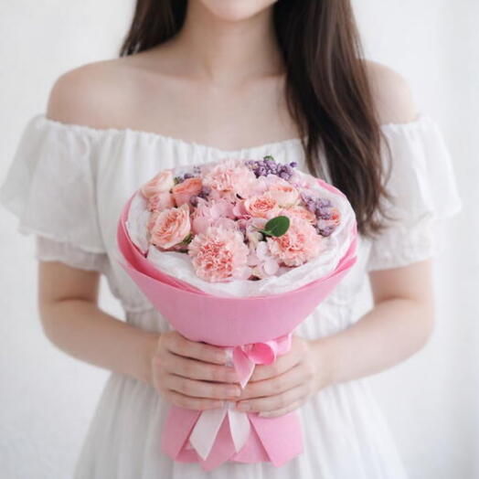 Pastel Mixed Flower Bouquet