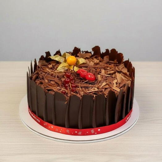 Black Forest Cake | 1kg Chocolate Cherry Delight with Fresh Cream | Same-Day Dubai Delivery