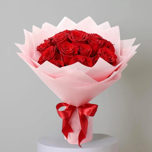 Primer Vistazo_ Ramo de 29 Rosas Rojas para San Valentín