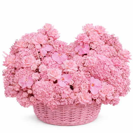 Luxury Pink Blossom Basket