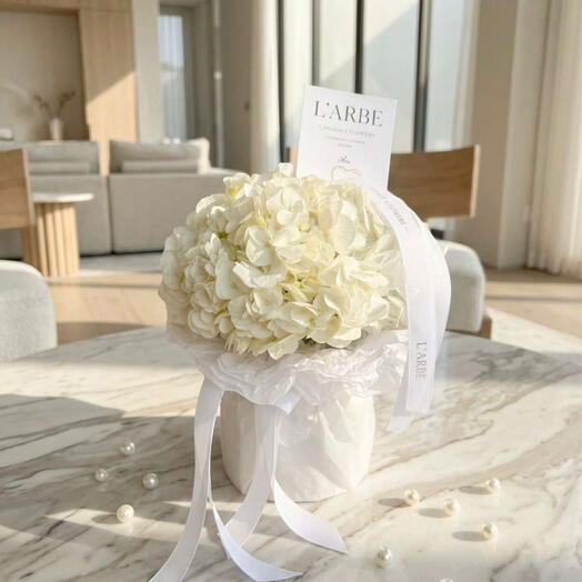 Ramo de flores blancas Cumplido para ti 0106