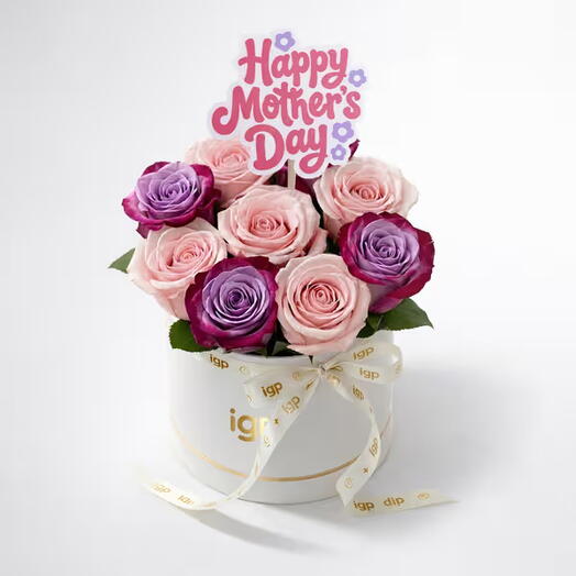 Композиция «Величественная роза» к Дню матери