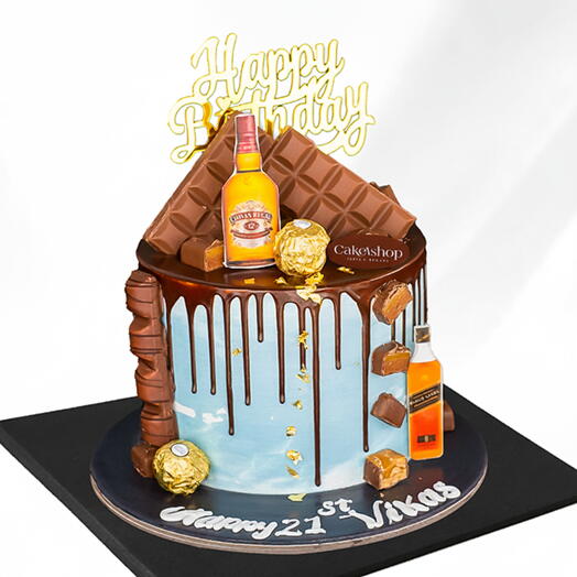 كيكة غامرة بالشوكولاتة (1.5 كغ)