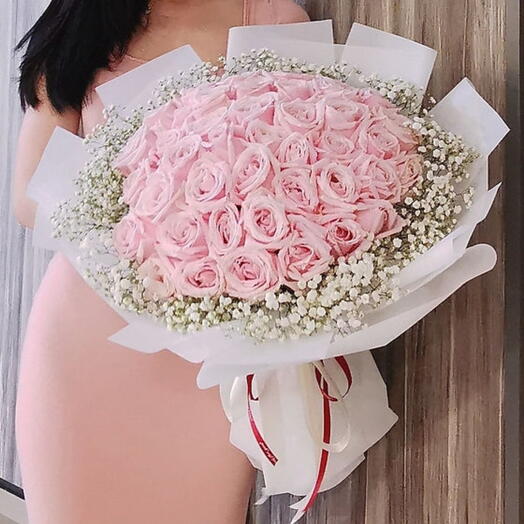 51 Soft Pink Romantic Bouquet For Mother