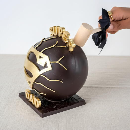 Super Dad Dark Chocolate Smash Cake