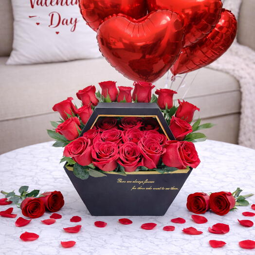 Be Mine – Red Rose Edition   Red Heart Balloons