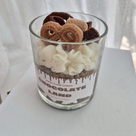Шоколадная Страна – Сладкоароматная Соевая Свеча | Подарок   Свеча Для Домашнего Декора