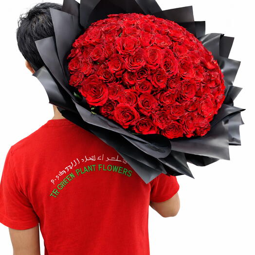 101 Red Roses Bouquet - A Symbol of Luxury and Romance