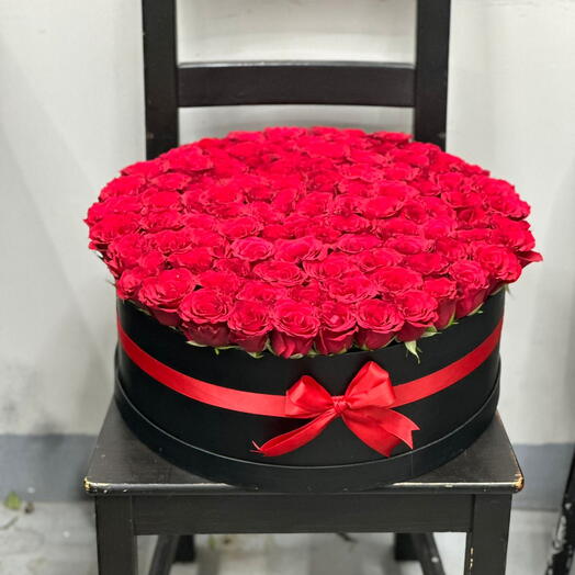 101 red roses box