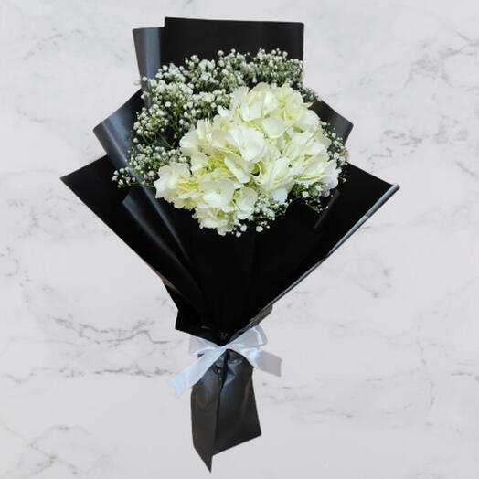 White Hydrangea Small Bouquet HPF229