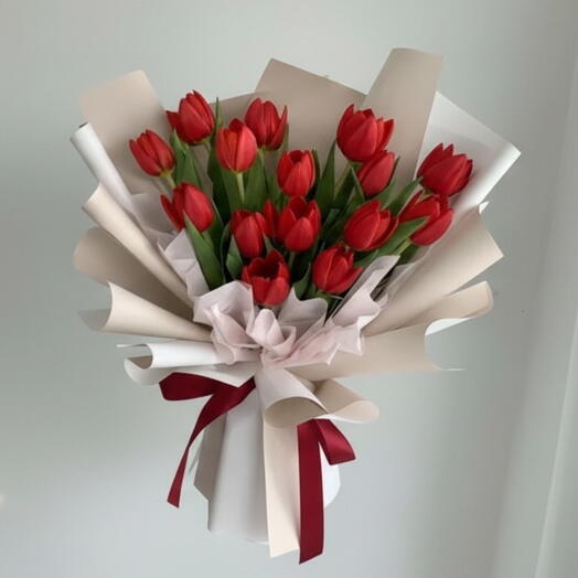 Red Tulips Signature Romantic Gift
