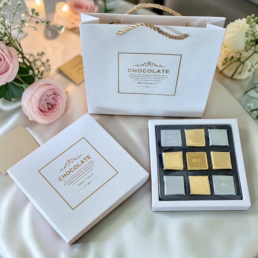 Art Belgian Chocolate white box 9pcs