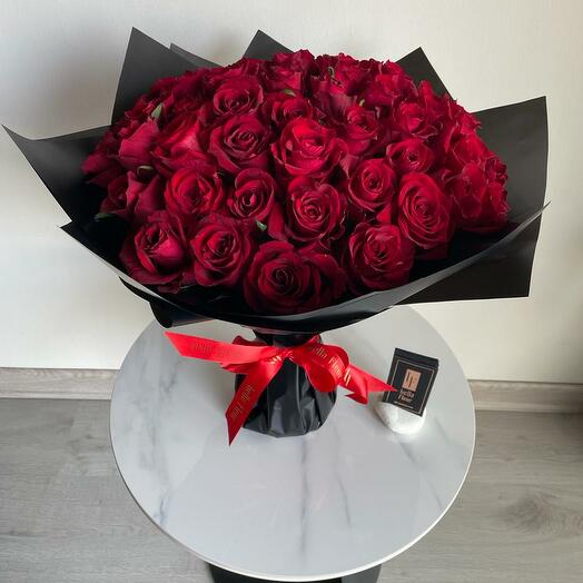 50 Red Roses Bouquet