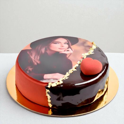 Dream Choco Photo Cake 4 Portion