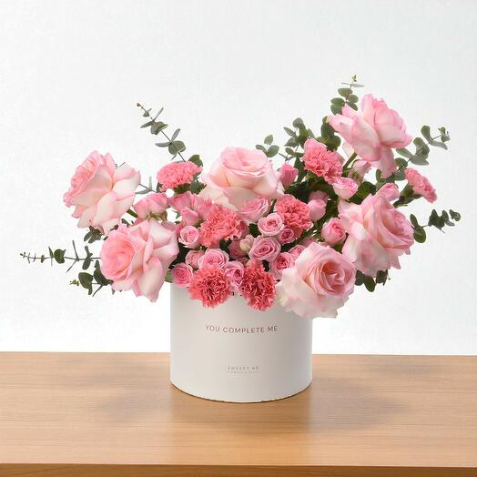 Розовая коробка любви «Розовые лепестки» – издание «Ты дополняешь меня»