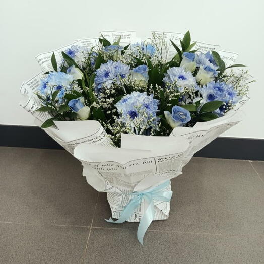 Букет «Голубая безмятежность»