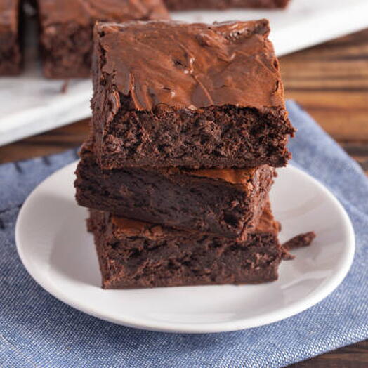 Мягкие шоколадные брауни 3 шт