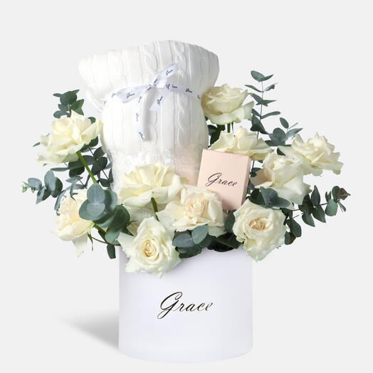 Плед Grace   Подарочный набор со свечами